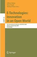 Babin / Weiss / Kropf |  E-Technologies: Innovation in an Open World | Buch |  Sack Fachmedien