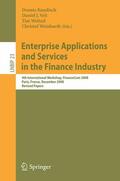Kundisch / Aalst / Veit |  Enterprise Applications and Services in the Finance Industry | eBook | Sack Fachmedien