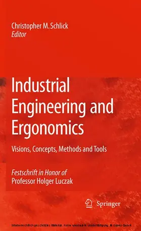 Schlick | Industrial Engineering and Ergonomics | E-Book | www.sack.de