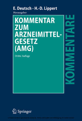 Deutsch / Lippert | Kommentar zum Arzneimittelgesetz (AMG) | E-Book | sack.de