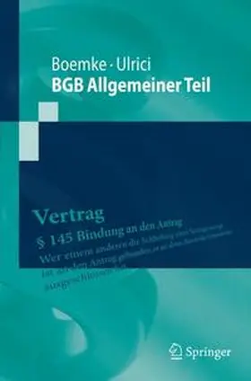 Boemke / Ulrici | BGB Allgemeiner Teil | Buch | 978-3-642-01609-7 | www.sack.de
