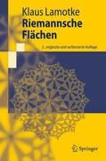 Lamotke |  Riemannsche Flächen | Buch |  Sack Fachmedien