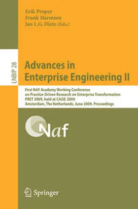 Proper / Dietz / Harmsen | Advances in Enterprise Engineering II | Buch | 978-3-642-01858-9 | sack.de