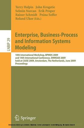 Halpin / Aalst / Krogstie | Enterprise, Business-Process and Information Systems Modeling | E-Book | sack.de