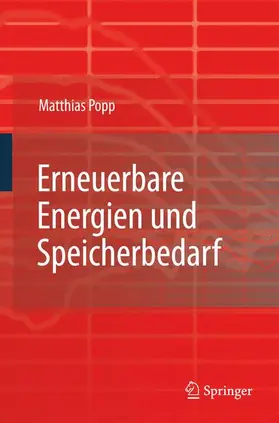 Popp |  Speicherbedarf bei einer Stromversorgung mit erneuerbaren Energien | Buch |  Sack Fachmedien