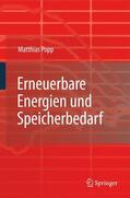 Popp |  Speicherbedarf bei einer Stromversorgung mit erneuerbaren Energien | Buch |  Sack Fachmedien
