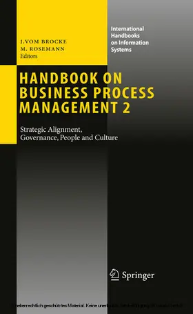 vom Brocke / Rosemann | Handbook on Business Process Management 2 | E-Book | sack.de