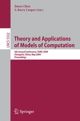 Chen / Cooper |  Theory and Applications of Models of Computation | eBook | Sack Fachmedien