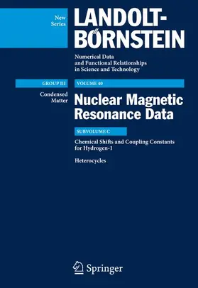 Lechner / Jain / Gupta |  Chemical Shifts and Coupling Constants for Hydrogen-1 | Buch |  Sack Fachmedien