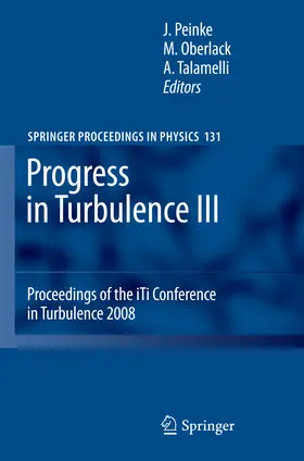 Peinke / Oberlack / Talamelli |  Progress in Turbulence III | eBook | Sack Fachmedien