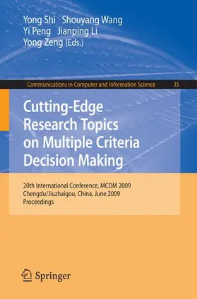 Shi / Wang / Peng |  Cutting-Edge Research Topics on Multiple Criteria Decision Making | Buch |  Sack Fachmedien