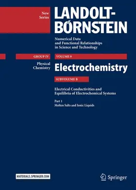 Holze / Lechner |  Part 1: Molten Salts and Ionic Liquids | Buch |  Sack Fachmedien
