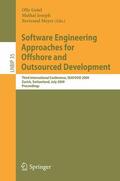 Gotel / Aalst / Joseph |  Software Engineering Approaches for Offshore and Outsourced Development | eBook | Sack Fachmedien