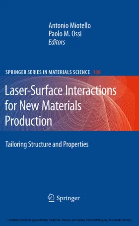 Miotello / Ossi | Laser-Surface Interactions for New Materials Production | E-Book | sack.de