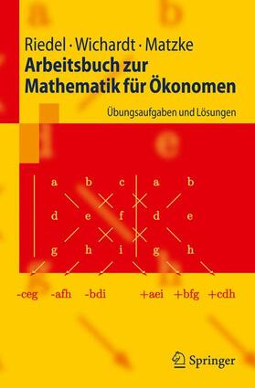 Riedel / Matzke / Wichardt | Arbeitsbuch zur Mathematik für Ökonomen | Buch | 978-3-642-03508-1 | sack.de