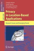 Bettini / Jajodia / Samarati |  Privacy in Location-Based Applications | Buch |  Sack Fachmedien