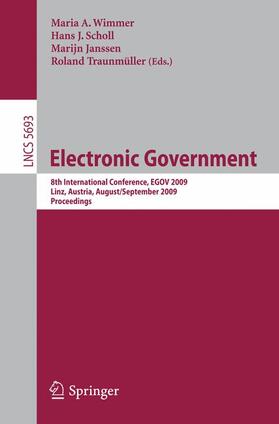 Wimmer / Traunmüller / Scholl | Electronic Government | Buch | 978-3-642-03515-9 | sack.de