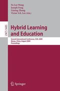 Wang / Fong / Zhang |  Hybrid Learning and Education | Buch |  Sack Fachmedien