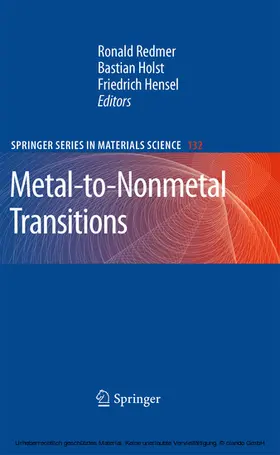 Holst / Hensel / Redmer |  Metal-to-Nonmetal Transitions | eBook | Sack Fachmedien
