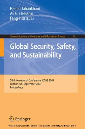 Jahankhani / Hessami / Hsu |  Global Security, Safety, and Sustainability | eBook | Sack Fachmedien