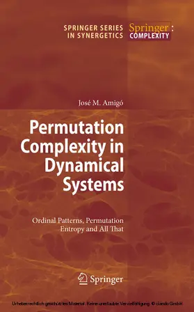 Amigó | Permutation Complexity in Dynamical Systems | E-Book | sack.de
