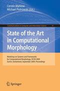 Mahlow / Piotrowski |  State of the Art in Computational Morphology | Buch |  Sack Fachmedien
