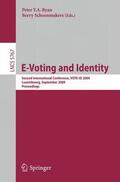 Schoenmakers / Ryan |  E-Voting and Identity | Buch |  Sack Fachmedien