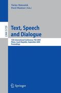 Mautner / Matousek |  Text, Speech and Dialogue | Buch |  Sack Fachmedien