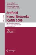 Alippi / Ellinas / Polycarpou |  Artificial Neural Networks ¿ ICANN 2009 | Buch |  Sack Fachmedien