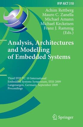 Rettberg / Zanella / Rammig |  Analysis, Architectures and Modelling of Embedded Systems | Buch |  Sack Fachmedien
