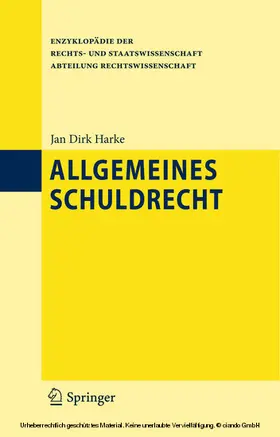 Harke | Allgemeines Schuldrecht | E-Book | sack.de