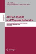 Garcia-Luna-Aceves / Ruiz |  Ad-Hoc, Mobile and Wireless Networks | Buch |  Sack Fachmedien