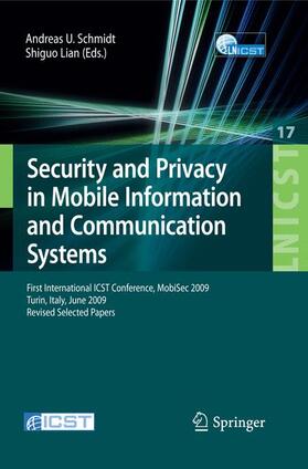 Lian |  Security and Privacy in Mobile Information and Communication Systems | Buch |  Sack Fachmedien