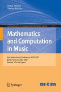 Noll / Klouche |  Mathematics and Computation in Music | Buch |  Sack Fachmedien