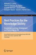 Lytras / Ordóñez de Pablos / Damiani |  Best Practices for the Knowledge Society | Buch |  Sack Fachmedien