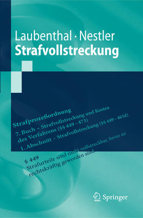 Laubenthal / Nestler | Strafvollstreckung | E-Book | sack.de