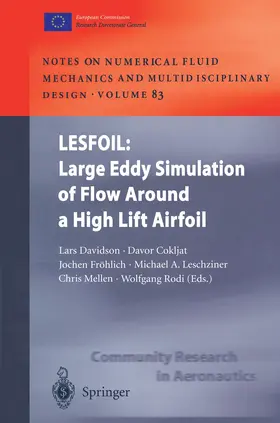 Davidson / Cokljat / Rodi |  LESFOIL: Large Eddy Simulation of Flow Around a High Lift Airfoil | Buch |  Sack Fachmedien