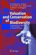 Markussen / Buse / Marggraf |  Valuation and Conservation of Biodiversity | Buch |  Sack Fachmedien