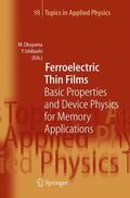 Ishibashi / Okuyama |  Ferroelectric Thin Films | Buch |  Sack Fachmedien