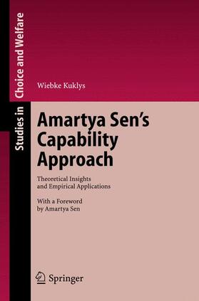 Kuklys |  Amartya Sen's Capability Approach | Buch |  Sack Fachmedien