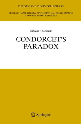 Gehrlein |  Condorcet's Paradox | Buch |  Sack Fachmedien