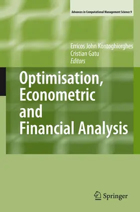 Gatu / Kontoghiorghes |  Optimisation, Econometric and Financial Analysis | Buch |  Sack Fachmedien