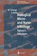 Gorb / Scherge |  Biological Micro- and Nanotribology | Buch |  Sack Fachmedien