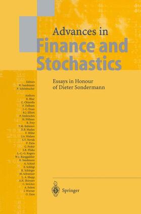 Schönbucher / Sandmann | Advances in Finance and Stochastics | Buch | 978-3-642-07792-0 | sack.de