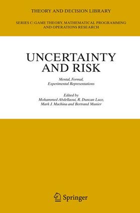 Abdellaoui / Munier / Luce | Uncertainty and Risk | Buch | 978-3-642-08029-6 | sack.de