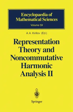 Kirillov |  Representation Theory and Noncommutative Harmonic Analysis II | Buch |  Sack Fachmedien
