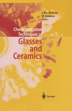 Rincon / Romero |  Characterization Techniques of Glasses and Ceramics | Buch |  Sack Fachmedien
