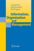 Wigand / Reichwald |  Information, Organization and Management | Buch |  Sack Fachmedien