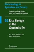 Hirano / Sasaki / Hirai |  Rice Biology in the Genomics Era | Buch |  Sack Fachmedien