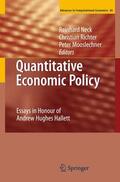 Neck / Mooslechner / Richter |  Quantitative Economic Policy | Buch |  Sack Fachmedien